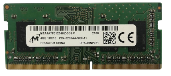 Sülearvuti mälu Micron 4GB DDR4 3200MHz