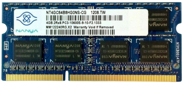 Sülearvuti mälu Nanya 4GB DDR3 10600S