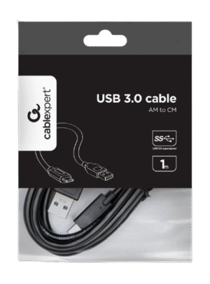 Ühenduskaabel Gembird USB-C (M) to USB-A 3.0 (M), 1m