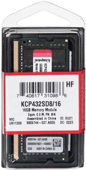 Sülearvuti mälu Kingston 16GB DDR4