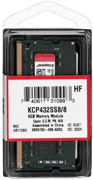 Sülearvuti mälu Kingston 8GB DDR4