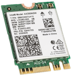 Võrgukaart INTEL wifi 6 AX200 2230